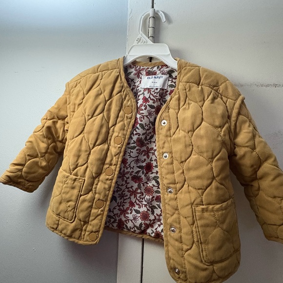 Old Navy Other - Old Navy Tan Jacket with Floral Lining